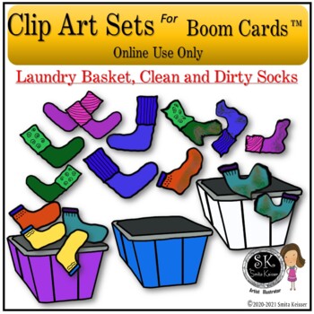 clean laundry basket clip art