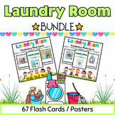 Laundry Room Flash Cards BUNDLE for PreK & Kindergarten Ki