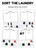 Laundry Sort: Virtual or Printable