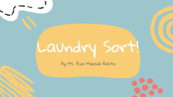 Preview of Laundry Sort by colors (Google Slide, Interactive, Remote Learning Resource)