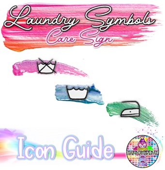 Preview of Laundry Symbols Care Sign Poster Printable