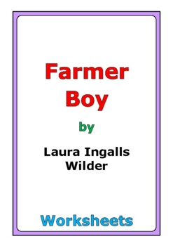 Preview of Laura Ingalls Wilder "Farmer Boy" worksheets