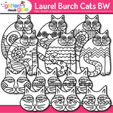 Laurel Burch Cat Clipart Images: Visual Art History Clip A