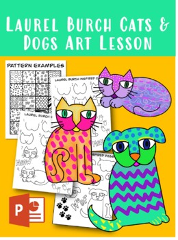 Preview of Laurel Burch Cats & Dogs Art Lesson