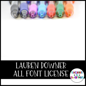 Preview of Lauren Downer Fonts- ALL Font License
