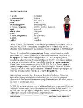 Preview of Laurie Hernandez Biografía de Afro-Latina (Athlete/Olympic Games/BHM)