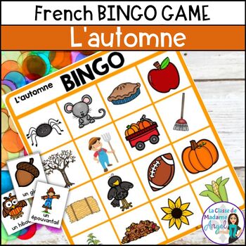 Preview of L'automne | French Fall or Autumn Bingo Game