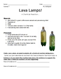 Lava Lamp Chemical Reaction Lab