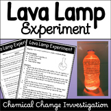 Lava Lamp Easy Science Experiment {Chemical Changes}
