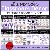 Lavender Classroom Decor Bundle |  Lavender Classroom Them
