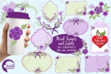Lavender Floral Frames and Labels Pack, {Best Teacher Tool