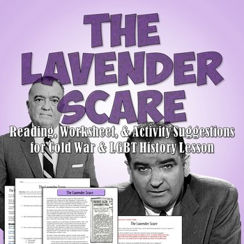 Preview of Lavender Scare Reading - LGBT and Cold War History Activity