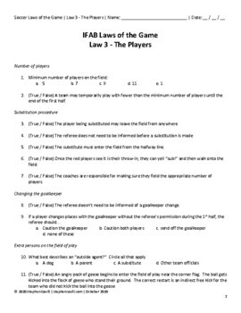 Law 3 - The Players