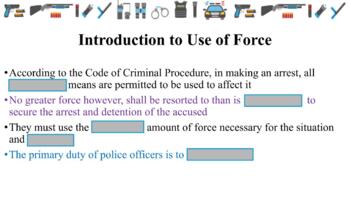 Preview of Law Enforcement II- Set of 28 PowerPoints & Notes for the whole year