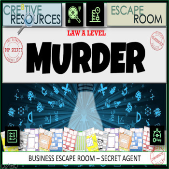 Preview of Law Escape Room Themed on Murder