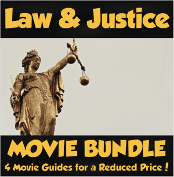 Law Justice Movie Bundle 2 By Golden Crowell S Social Studies And More