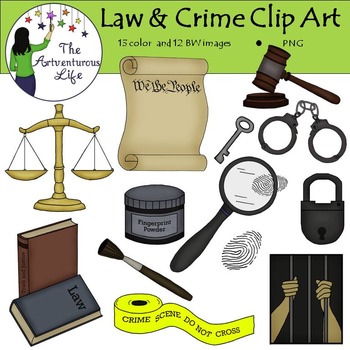 Preview of Law and Crime Clip Art