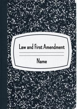 Preview of Law and First Amendment Journalism Digital Interactive Notebook