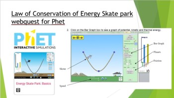Preview of PhEt Law of Conservation of Energy Skate park BASIC webquest