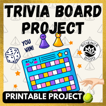 Preview of Law of Conservation of Energy Trivia Board Game Project Printable