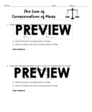 Law of Conservation of Mass