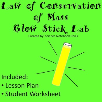 Preview of Law of Conservation of Mass Glow Stick Lab