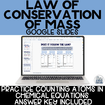 Preview of Law of Conservation of Mass - Google Slides - Chemical Equations