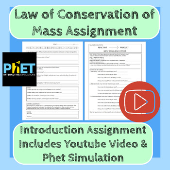 law of conservation of mass assignment