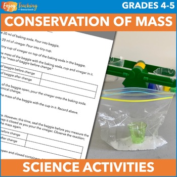 Preview of Law of Conservation of Mass - Matter Experiments, Labs, Activities NGSS 5-PS1-2