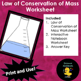 Law of Conservation of Mass Worksheet