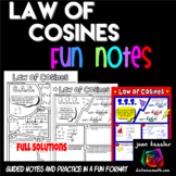 Law of Cosines FUN Notes Doodle Pages
