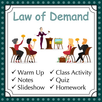 Preview of Law of Demand - Lesson and Activities