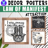Law of MANIFEST Attraction Spell Posters Inspiration Bulle
