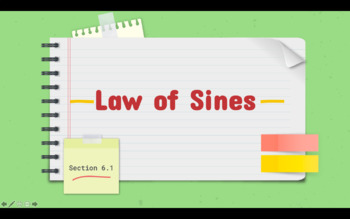 Preview of Law of Sines