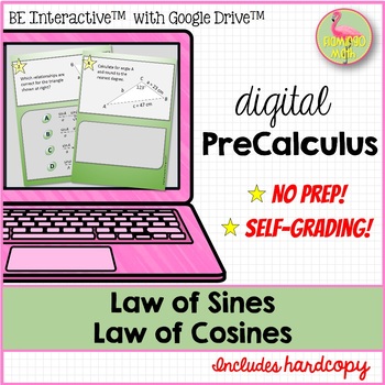 Preview of Law of Sines & Cosines Sum Up Activity for Google Slides™ Distance Learning