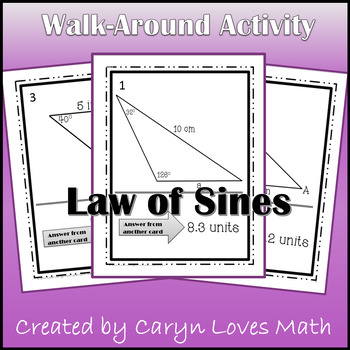 Preview of Law of Sines Walk Around Activity - Ambiguous Case - Finding Oblique Triangles