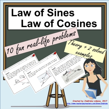 Preview of Law of Sines and Law of Cosines