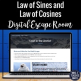 Law of Sines and Law of Cosines Digital Escape Room Activity