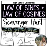 Law of Sines and Law of Cosines - High School Geometry Sca