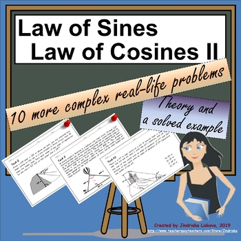 Preview of Law of Sines and Law of Cosines II