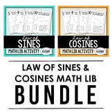 Law of Sines and Law of Cosines | Math Lib Bundle