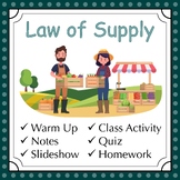 Law of Supply - Lesson and Activities