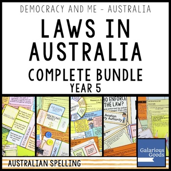 Preview of Laws in Australia Complete Bundle | Year 5 HASS Australian Government and Civics