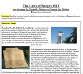 Laws of Burgos 1512: Laws to Save Taínos (Primary Source DBQ)