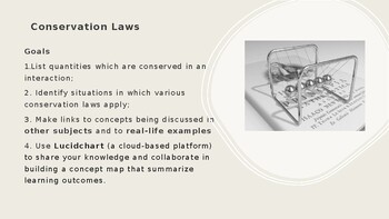 Preview of Laws of Conservation (Charge - Momentum - Energy)