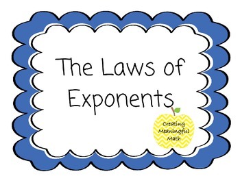 Preview of Laws of Exponents