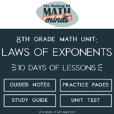 Laws of Exponents - 8th Grade Math Curriculum (A Bare Bones Unit)