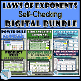 Laws of Exponents (Exponent Rules) Self-Checking Digital A