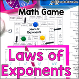 Laws of Exponents Game - Exponent Rules Activity for 8th G