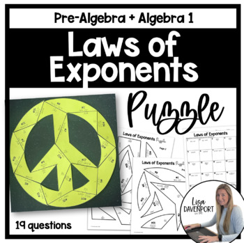 Preview of Laws of Exponents Puzzle